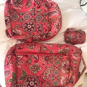 Set of Three Matching Vera Bradley Bags